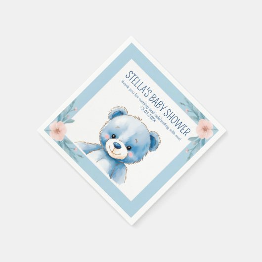 Blaubär Serviette (Ecke)