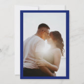 Blaubarocke Foto Save the Date Einladung (Rückseite)