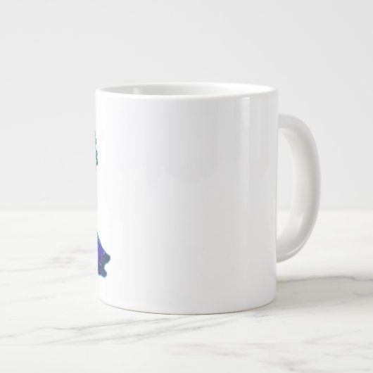 Blaubauchtänzerin Jumbo-Tasse (Vorderseite Rechts)