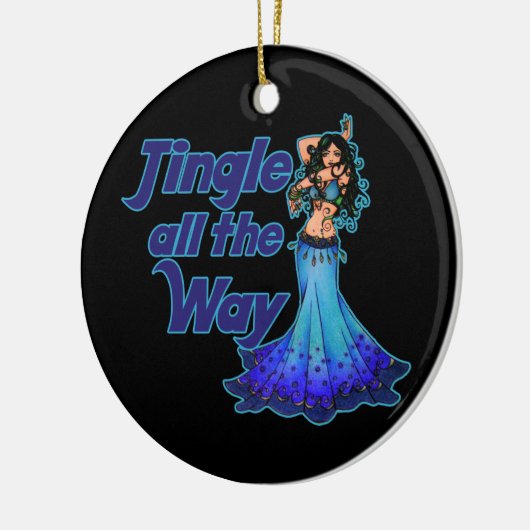 Blaubauchtänzerin Keramikornament (Links)