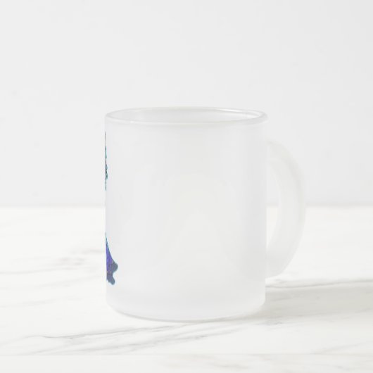 Blaubauchtänzerin Mattglastasse (VorderseiteRechts)