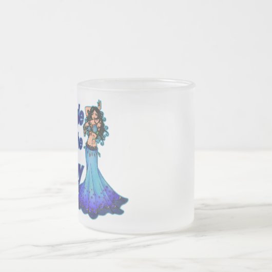 Blaubauchtänzerin Mattglastasse (Mittel)