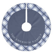 Blaubaum-Rock Polyester Weihnachtsbaumdecke (Vorderseite)