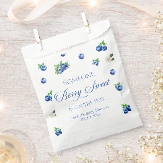 Blaubeer-Baby-Party Geschenktütchen (Ausgeschnitten)
