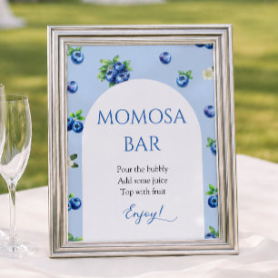 Blaubeer-Baby-Party-Momosa-Bar Poster