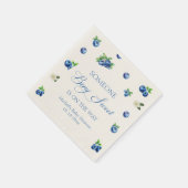 Blaubeer-Baby-Party  Serviette (Ecke)