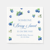 Blaubeer-Baby-Party Serviette (Vorderseite)