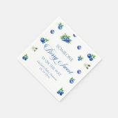 Blaubeer-Baby-Party Serviette (Ecke)