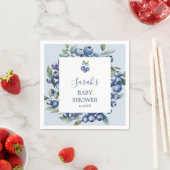 Blaubeer-Baby-Shower-Servietten Serviette (Beispiel)