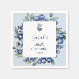 Blaubeer-Baby-Shower-Servietten Serviette