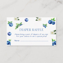 Blaubeer-Baby-Shower-Windel-Raffle-Ticket