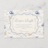 Blaubeer-Ballon-Teddy-Toilettenwindel-Raffle Begleitkarte (Vorderseite)