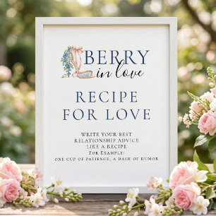 Blaubeer-Beeren-Rezept-für-Liebe-Brautabschiedsfei Poster
