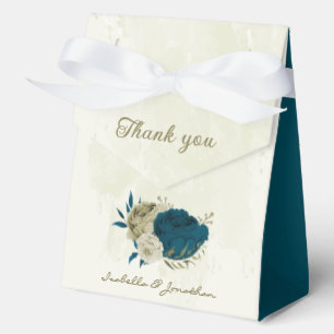 blaubeer beige Blumen Hochzeit Geschenkschachtel