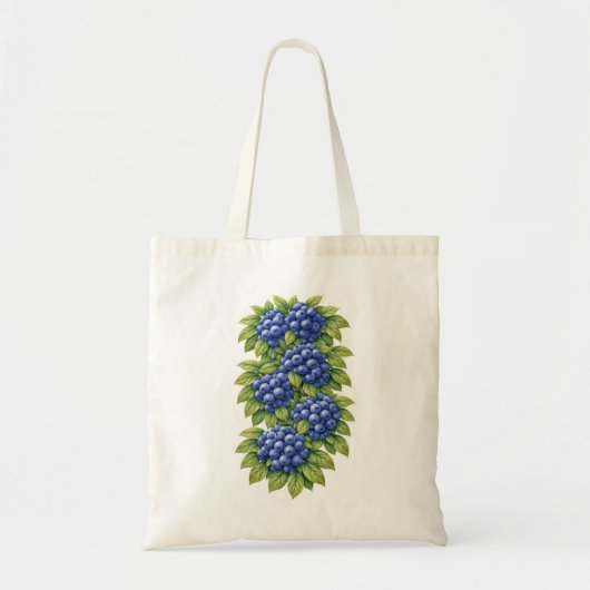 Blaubeer-Botanik-Illustration Tragetasche (Vorne)