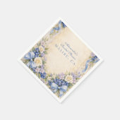 Blaubeer-Brautjunggesellinnenabschied Serviette (Ecke)