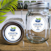 Blaubeer-Einmachglas-Etikett Runder Aufkleber