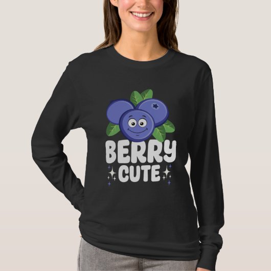 Blaubeer Frucht Beere Süß T-Shirt (Vorderseite)