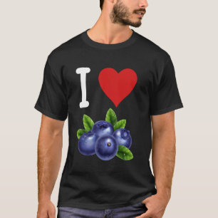 Blaubeer Frucht Ich Liebe Blaubeeren Gesundes Esse T-Shirt