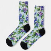 Blaubeer-Fruchtsocken Socken (Linkes Detail)