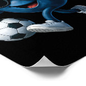 Blaubeer Fußball Poster (Ecke)