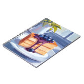 Blaubeer-Gebäck-Dessert-Torte-Wasserfarbe Notizblock (Linke Seite)