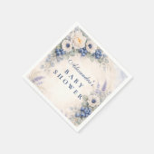 Blaubeer-Geschichtsgarten-Baby-Party Serviette (Ecke)