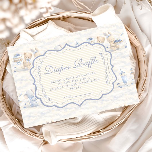 Blaubeer-Häschen-Teddy-Windel-Wettbewerb Begleitkarte