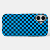 Blaubeer kariertes Muster Case-Mate iPhone Hülle (Rückseite (Horizontal))