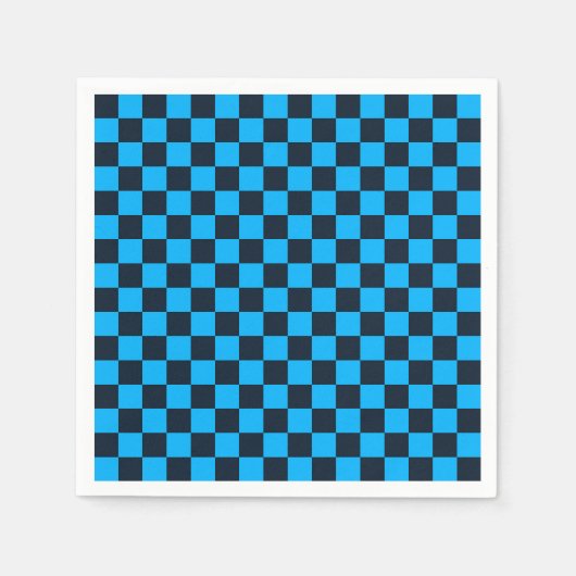 Blaubeer kariertes Muster Serviette (Vorderseite)