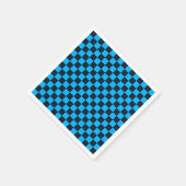 Blaubeer kariertes Muster Serviette (Ecke)
