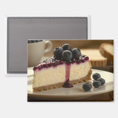 Blaubeer-Käsekuchen Magnet (Vorderseite/Rückseite)