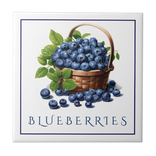 Blaubeer-Keramikfliese Fliese (Vorderseite)