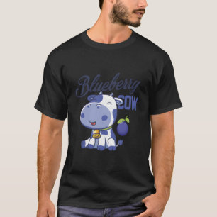 Blaubeer-Kuh Kawaii Moo Moo Bauernhof-Tier Kawaii T-Shirt