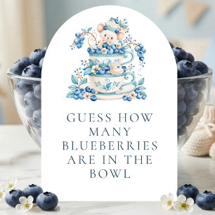 Blaubeer-Maus Wie viele Babyshower-Spielkarte Einladung