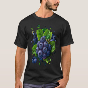Blaubeer Obst Gartenbau Gemüse Männer Frauen T-Shirt