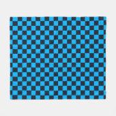 Blaubeer-Schachbrettmuster Fleecedecke (Vorderseite (Horizontal))
