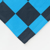 Blaubeer-Schachbrettmuster Fleecedecke (Ecke)