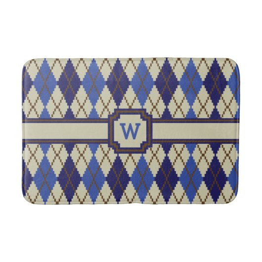 Blaubeer-Scone-Argyle-Badmatte Badematte (Vorderseite)