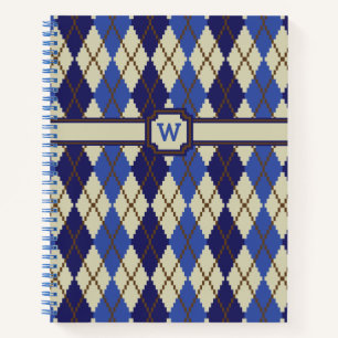 Blaubeer-Scone-Argyle-Spiralblock Notizbuch