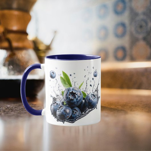 Blaubeer-Splash-Becher Tasse