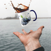 Blaubeer-Splash-Becher Tasse