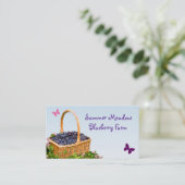 Blaubeerbauernhof Visitenkarte (Stehend Vorderseite)