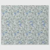 Blaubeerbaum, William Morris Geschenkpapier (Flach)