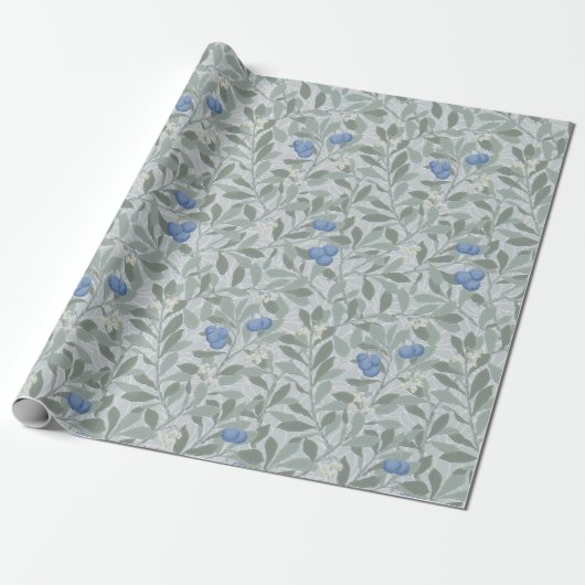 Blaubeerbaum, William Morris Geschenkpapier (Ungerollt)