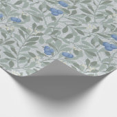 Blaubeerbaum, William Morris Geschenkpapier (Ecke)