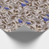 Blaubeerbaum, William Morris Geschenkpapier (Ecke)