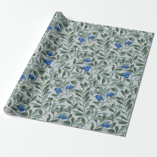 Blaubeerbaum, William Morris Geschenkpapier (Ungerollt)