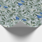 Blaubeerbaum, William Morris Geschenkpapier (Ecke)