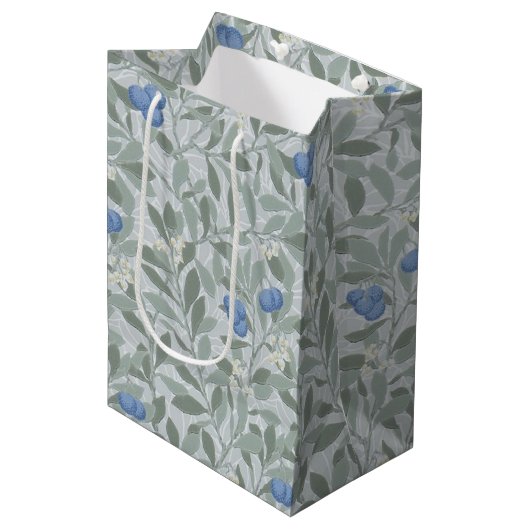 Blaubeerbaum, William Morris Mittlere Geschenktüte (Vorderseite Schrägansicht)